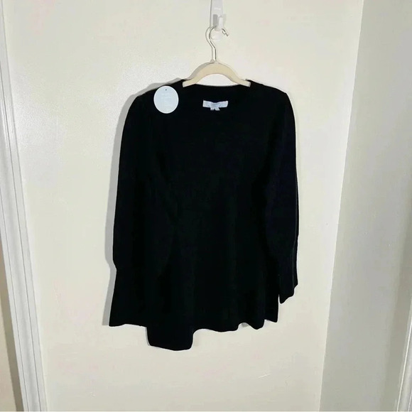 NEW Hill House The Sylvie Sweater Black Merino Wool Quiet Luxury Knit Soft Cozy - Picture 7 of 9